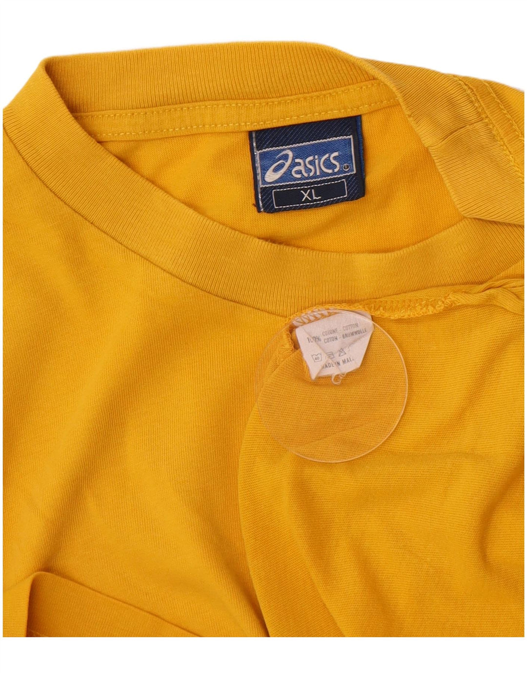 Asics Herren T-Shirt Top XL Gelb Baumwolle