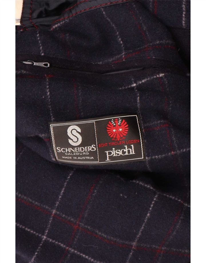 Schneiders Herren Pischl Mantel UK 42 XL Marineblaue Wolle