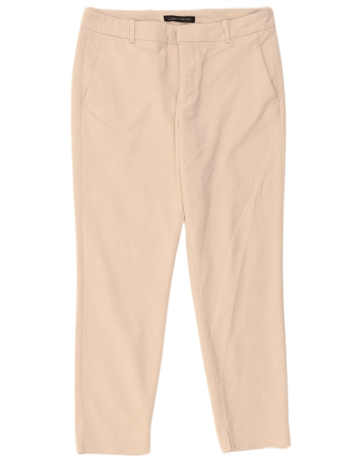 Zara Slim Chino-Hose für Damen, groß, W32, L28, Beige