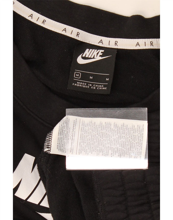 NIKE Womens Oversized Graphic Sweatshirt Jumper UK 14 Medium Black