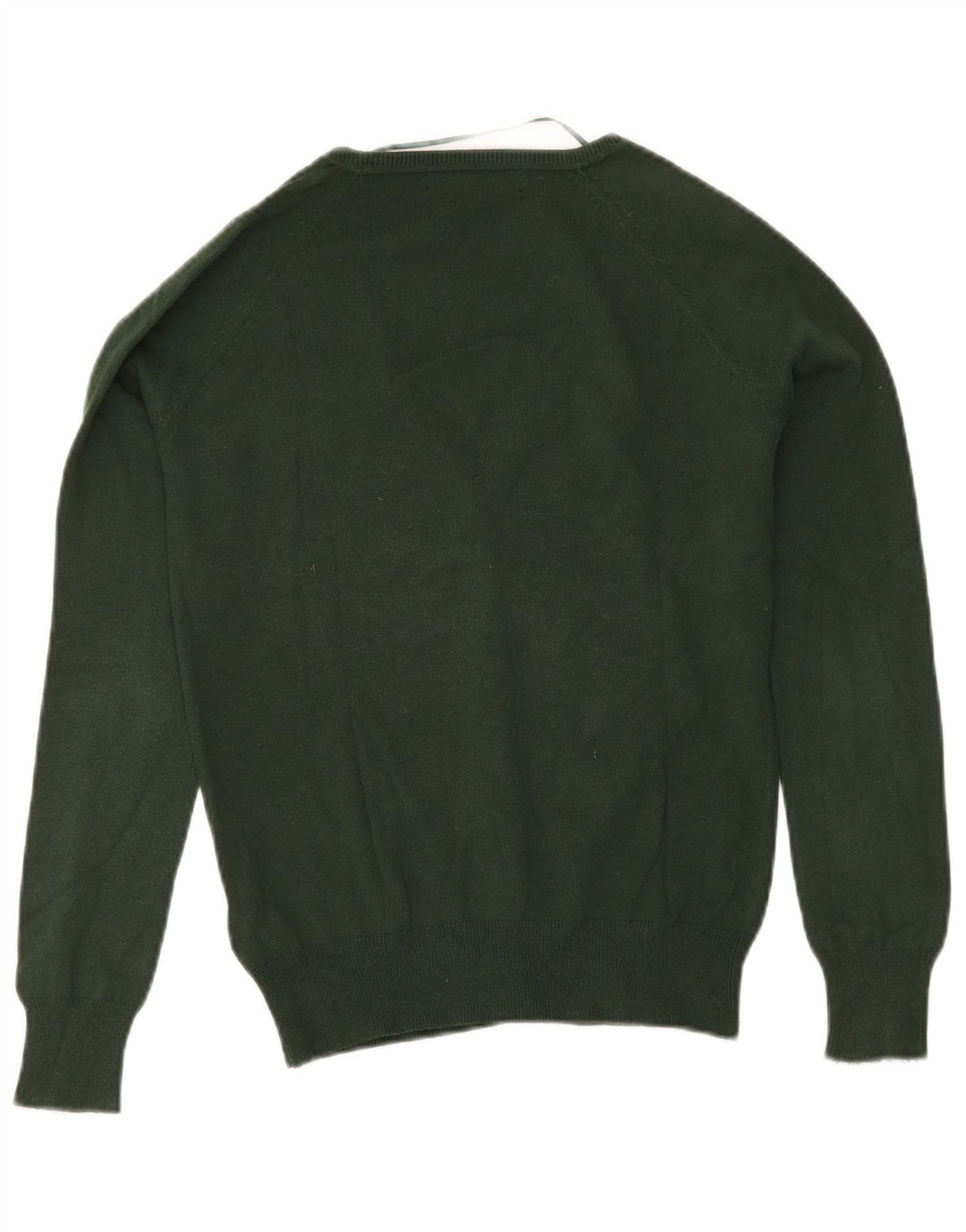 Zara Damen-Cardigan-Pullover UK 12 Mittelgrüne Baumwolle