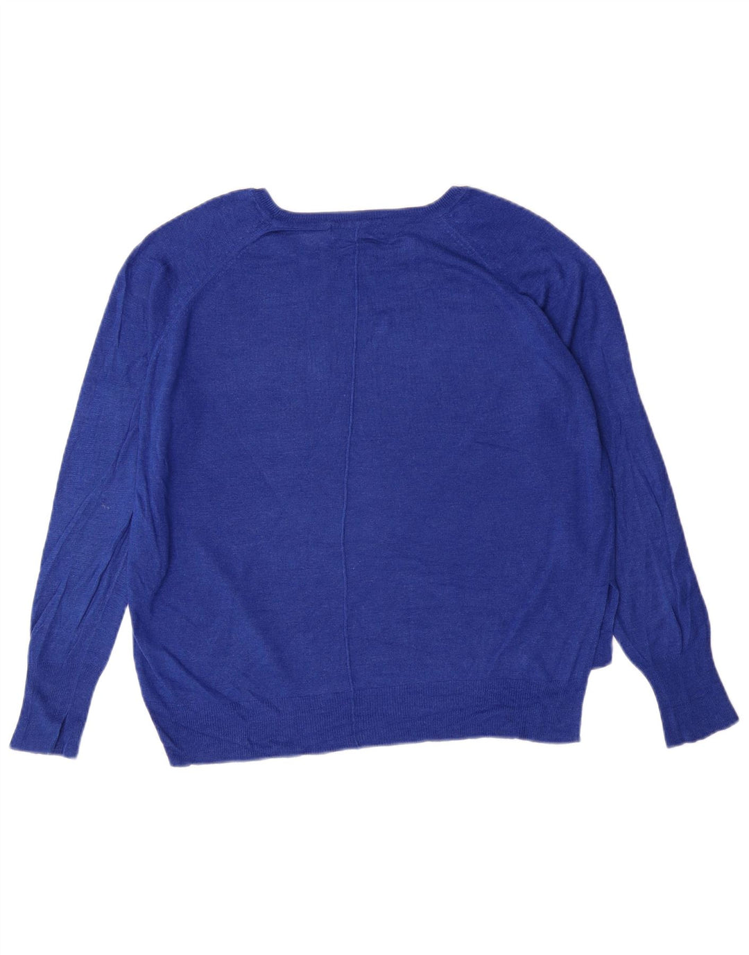 ZARA Damen-Pullover mit U-Boot-Ausschnitt, Gr. 44, Blau, Viskose