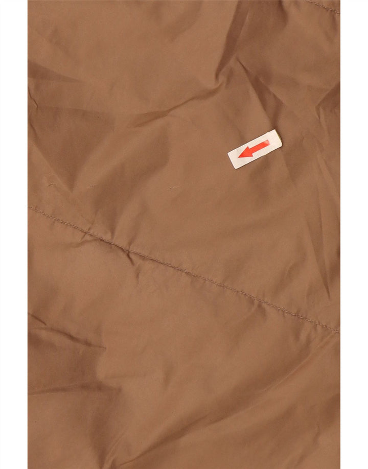 Zara Damen Übergroßer, wattierter Mantel mit Kapuze, UK 10, Small Beige
