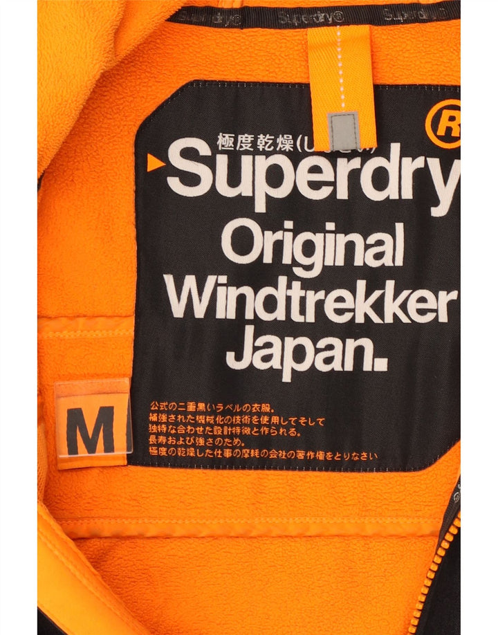 SUPERDRY Herren Windtrekker Hooded Windjacke UK 38 Medium Schwarz