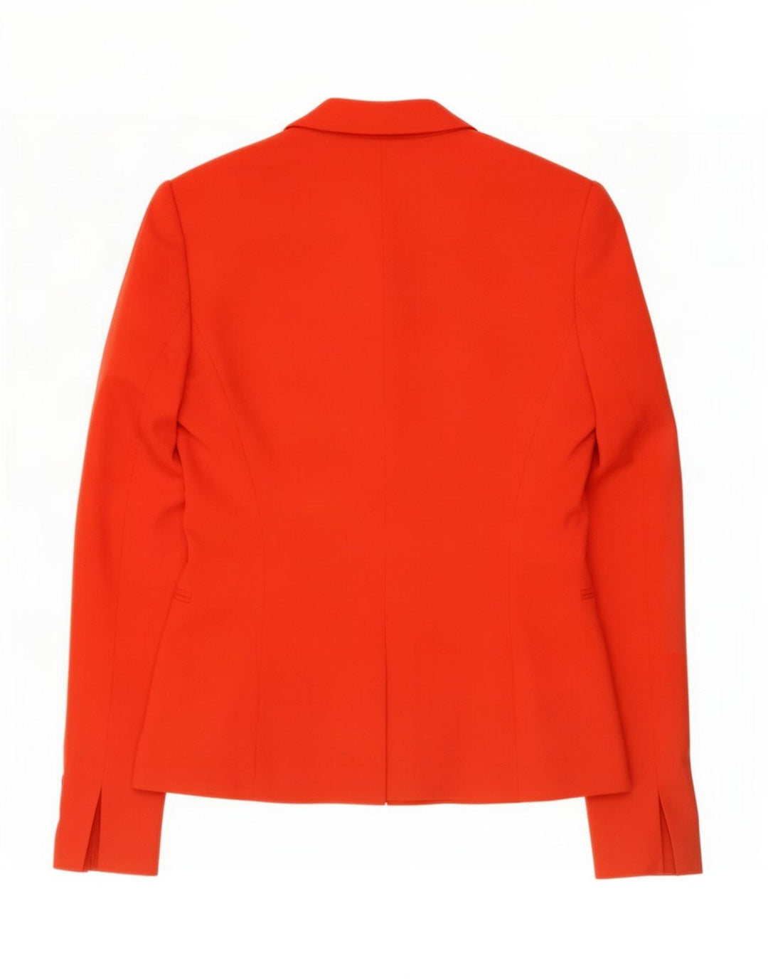 Zara Damen 1-Knopf-Blazerjacke UK 12 Mittelrote Viskose