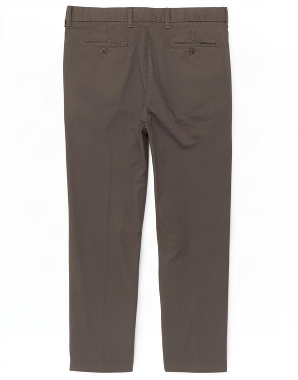 Marks & Spencer Herren Blue Harbor Tapered Chinohose W36 L29 Grau