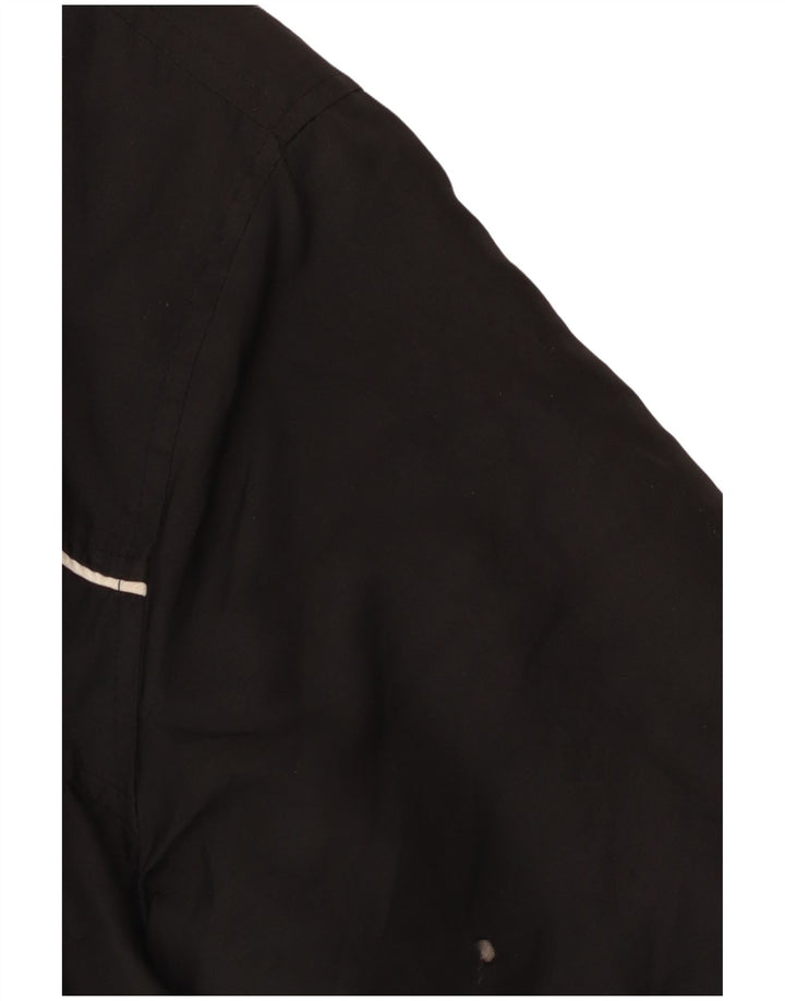 ASICS Herren-Trainingsanzug-Oberjacke, Mittelschwarzes Polyester