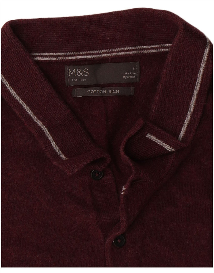 Marks & Spencer Herren-Pullover mit Rollkragen, groß, Grau, Farbblock