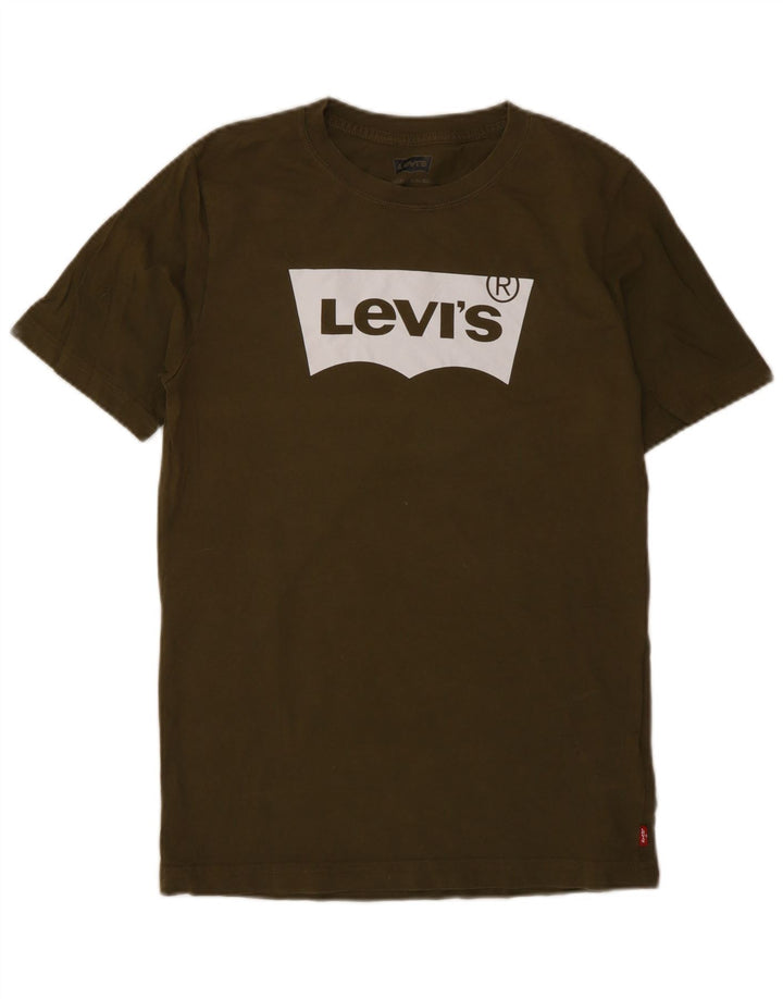Levi's Jungen-T-Shirt mit Grafik, 13–14 Jahre, Khaki, Baumwolle