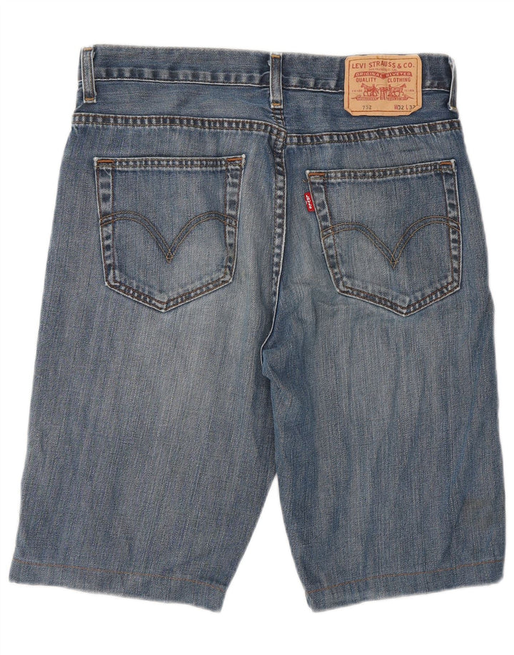 Levi's Herren 752 Denim Shorts W32 mittelblaue Baumwolle