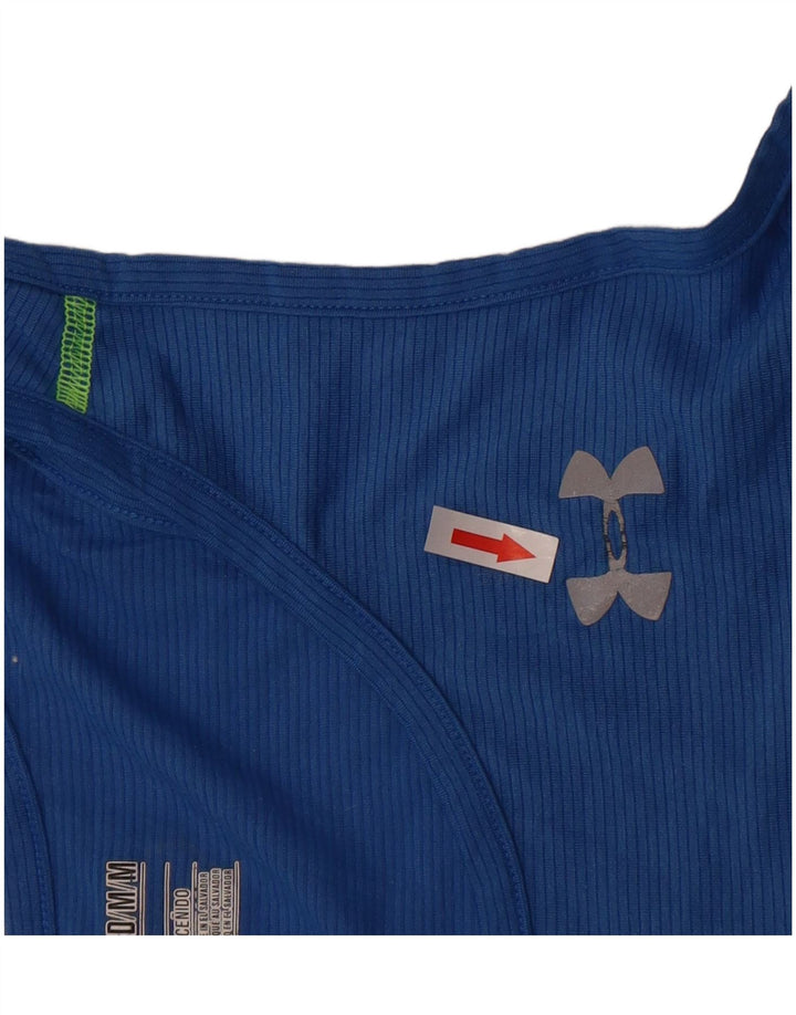 Under Armour Herren Heat Gear Weste Top Mittelblau Nadelstreifen