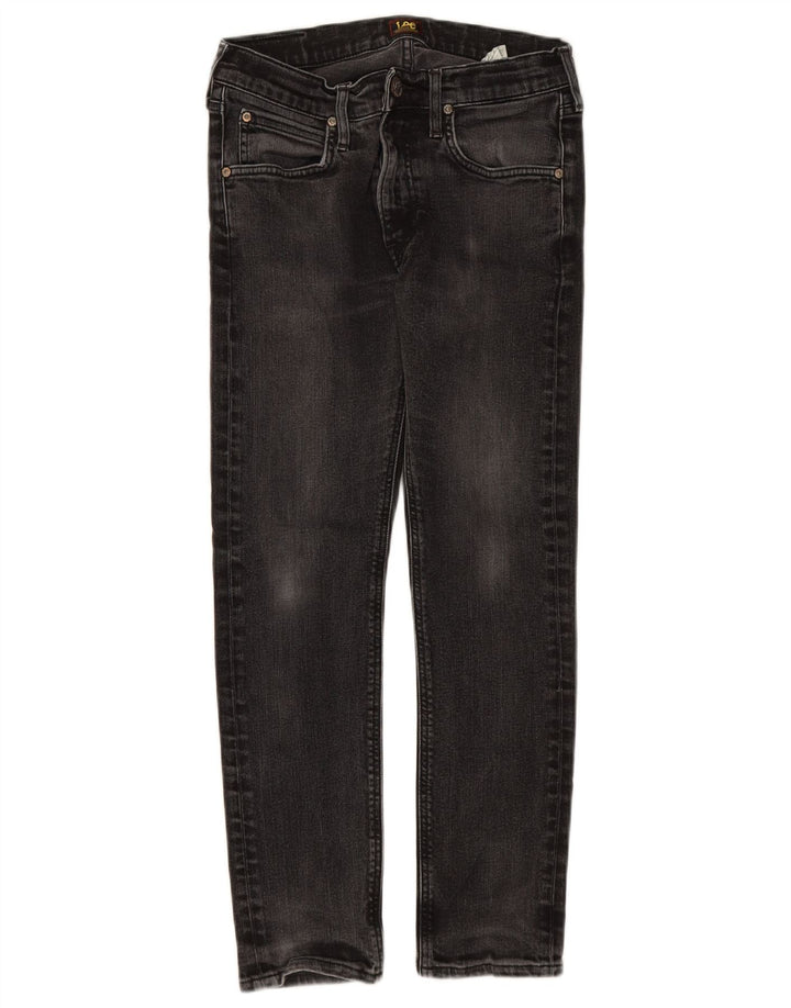 LEE Damen Luke Slim Jeans W29 L26 Graue Baumwolle