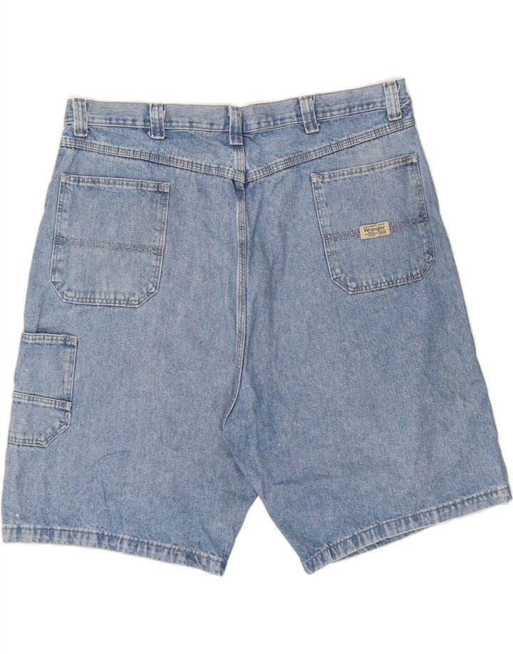 WRANGLER Mens Cargo Denim Shorts W42 2XL Blue Cotton Vintage Wrangler and Second-Hand Wrangler from Messina Hembry 