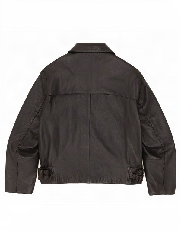 Vintage Herren Lederjacke UK 42 XL Schwarz