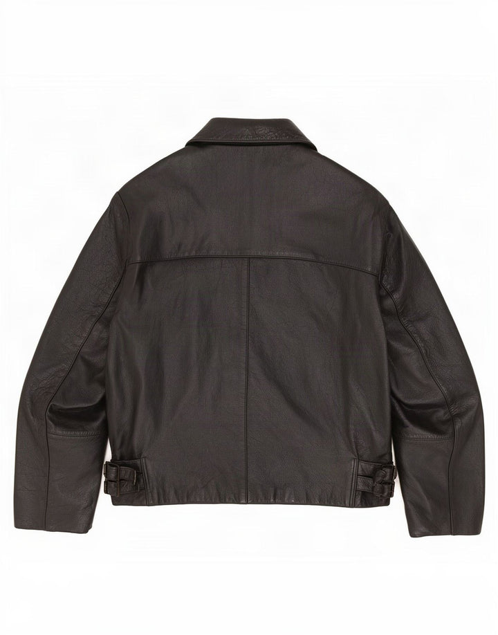 Vintage Herren Lederjacke UK 42 XL Schwarz