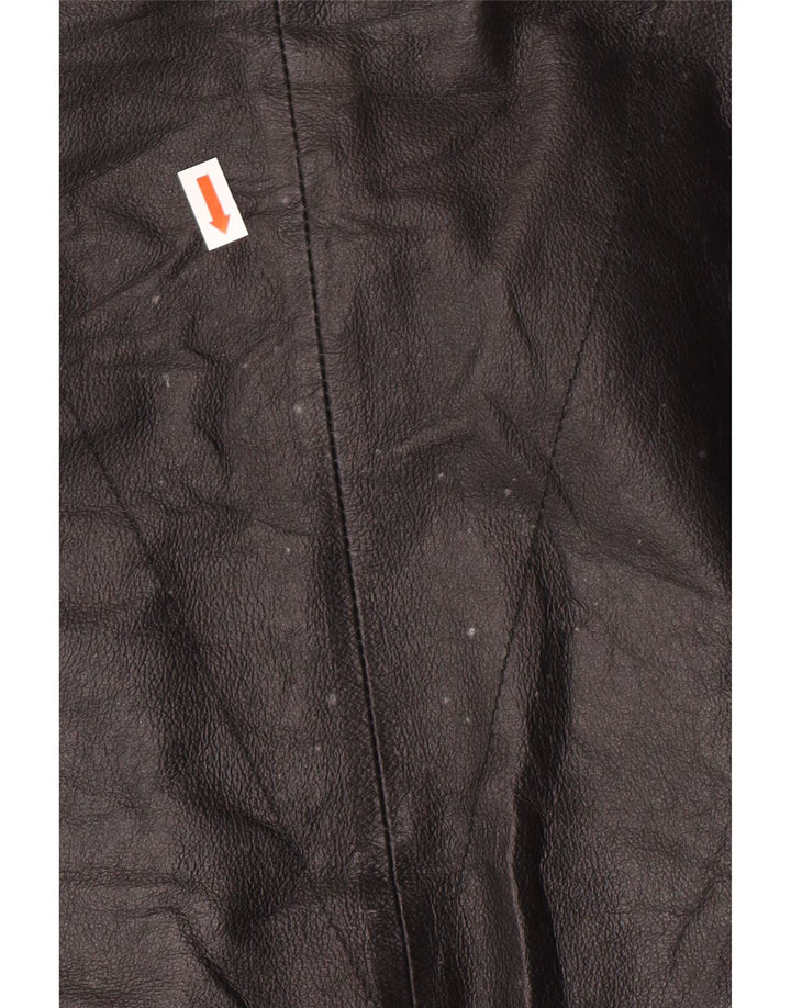 ESCO Herren Lederjacke IT 52 XL Schwarzes Leder