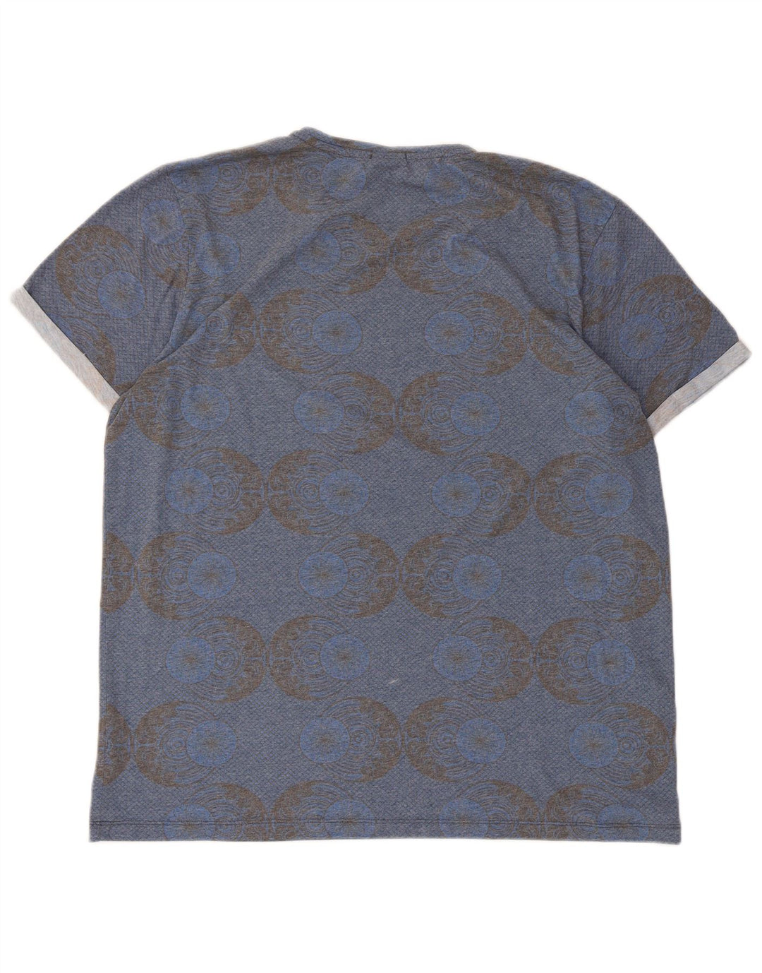 Jack & Jones Herren-T-Shirt mit Grafik, 2XL, blau, geometrisch, Polyester
