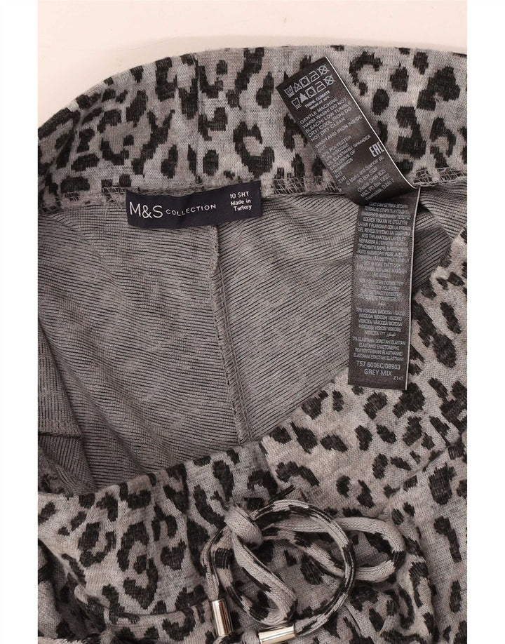 Marks & Spencer Damen-Hose mit kurzem Schnitt, Gr. 10, Größe S, W28, L23, Grau