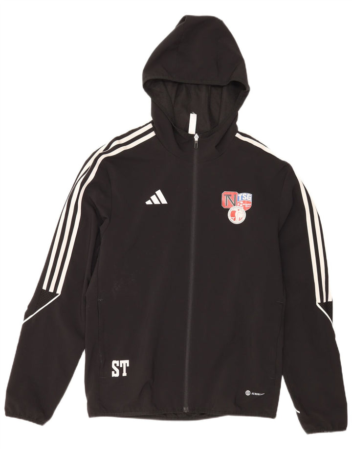 Adidas Herren Graphic Kapuzen-Trainingsanzug-Oberteil, Jacke, Größe S, Schwarz, Polyester