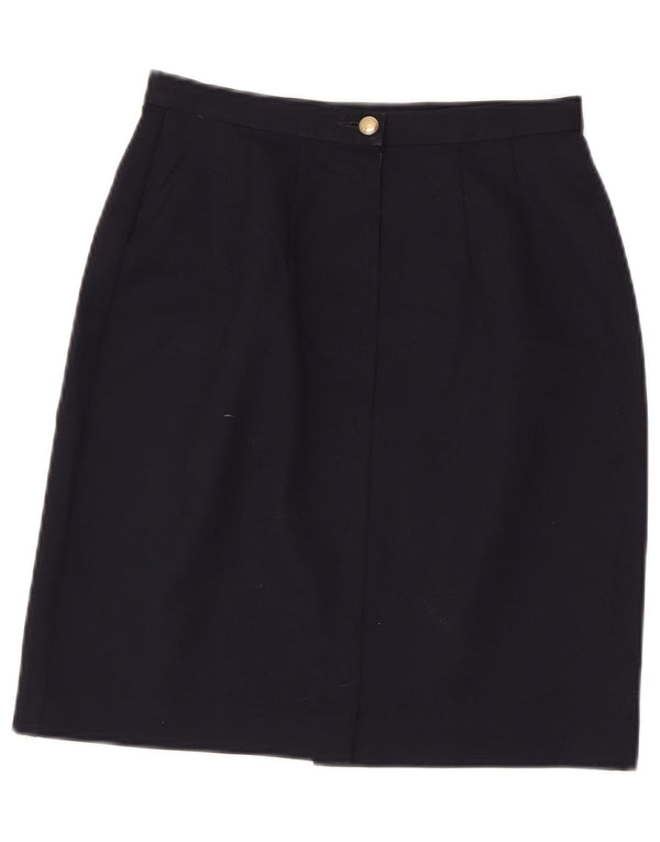 Marks & Spencer Damen St. Michael Bleistiftrock UK 10 Small W26 Marineblau