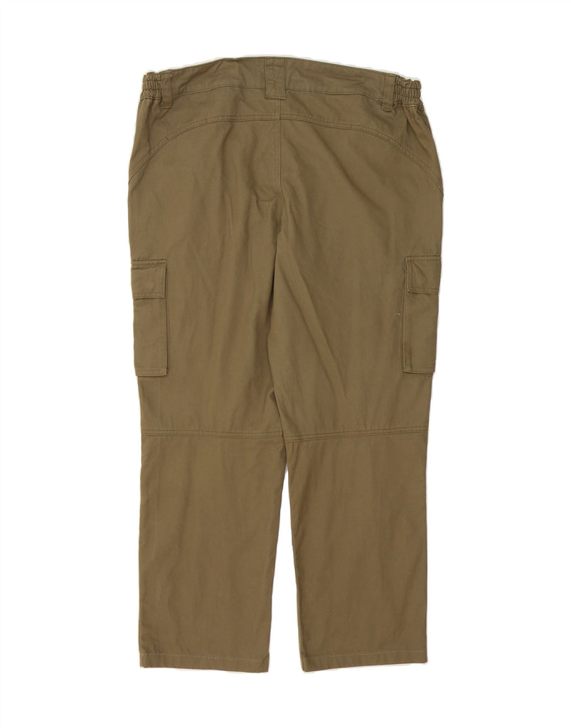DECATHLON Mens Straight Cargo Trousers W41 L29 Khaki Cotton Vintage Decathlon and Second-Hand Decathlon from Messina Hembry 