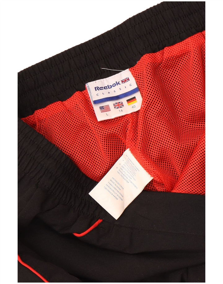 Reebok Damen Trainingshose UK 14 Large Schwarz Polyester