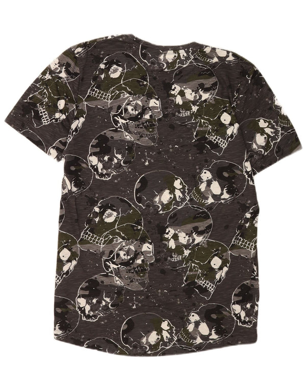 Jack & Jones Herren Slim Fit Grafik T-Shirt Top XL Grau Gothic
