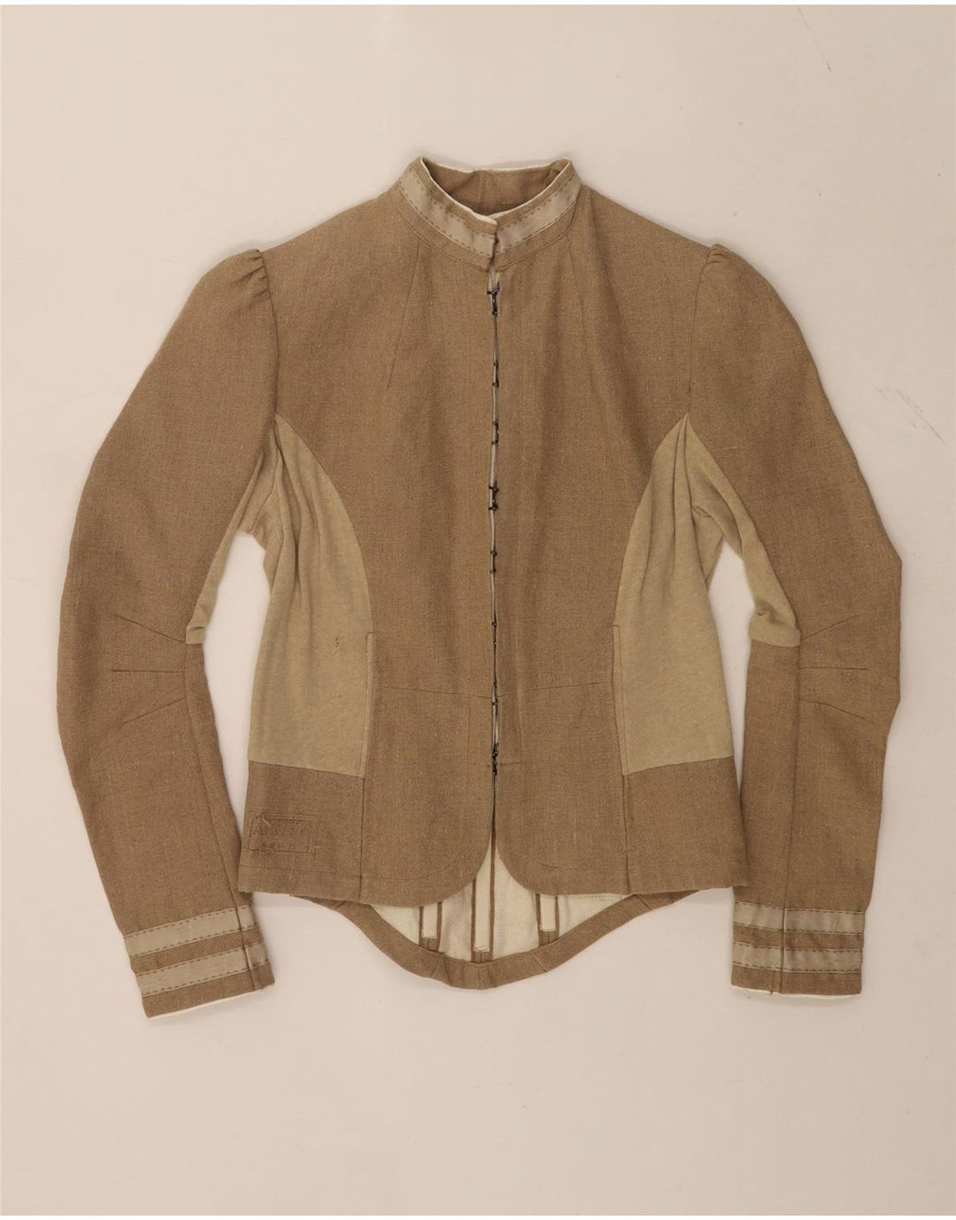 Denham Damen Trachtenblazer Jacke UK 14 Mittelbeige Farbblock