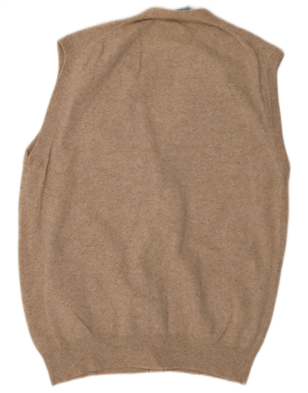 BLUMARINE Ärmelloser Damen-Cardigan-Pullover IT 46 Große beige Wolle