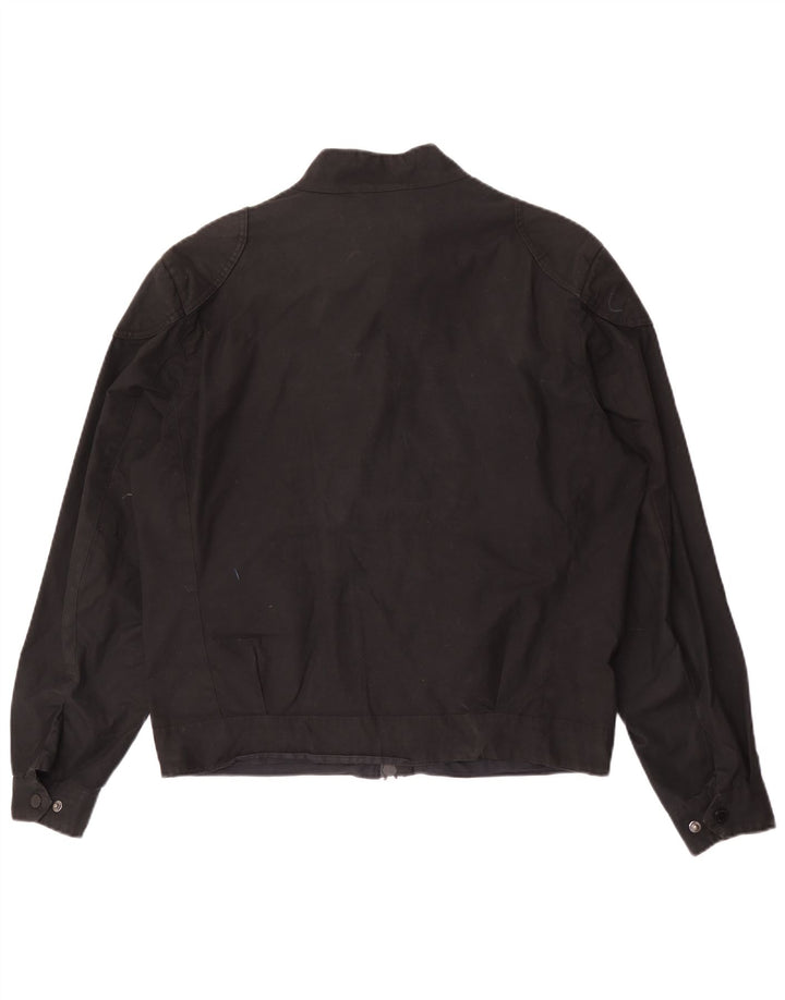 Barbour Herrenjacke aus gewachster Baumwolle, UK 38, mittlere schwarze Baumwolle