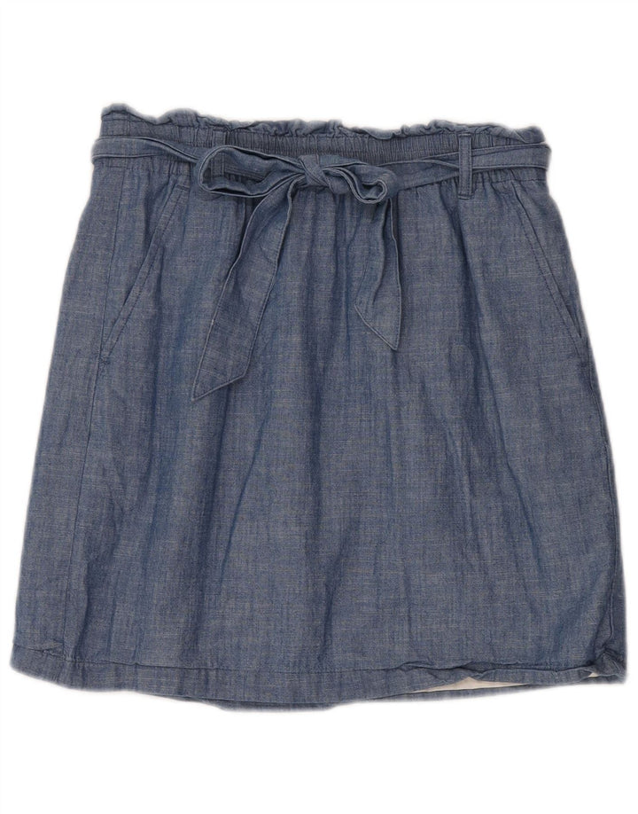 J. Crew Damen-A-Linien-Rock, Größe S, Größe 30, Blau, Baumwolle