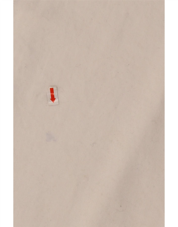 CREW CLOTHING Herren-Rugby-Poloshirt mit Grafik, groß, Weiß, Farbblock