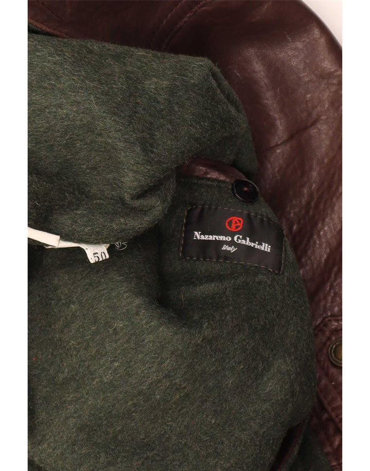 Nazareno Gabrielli Herren Lederjacke IT 50 Large Braun