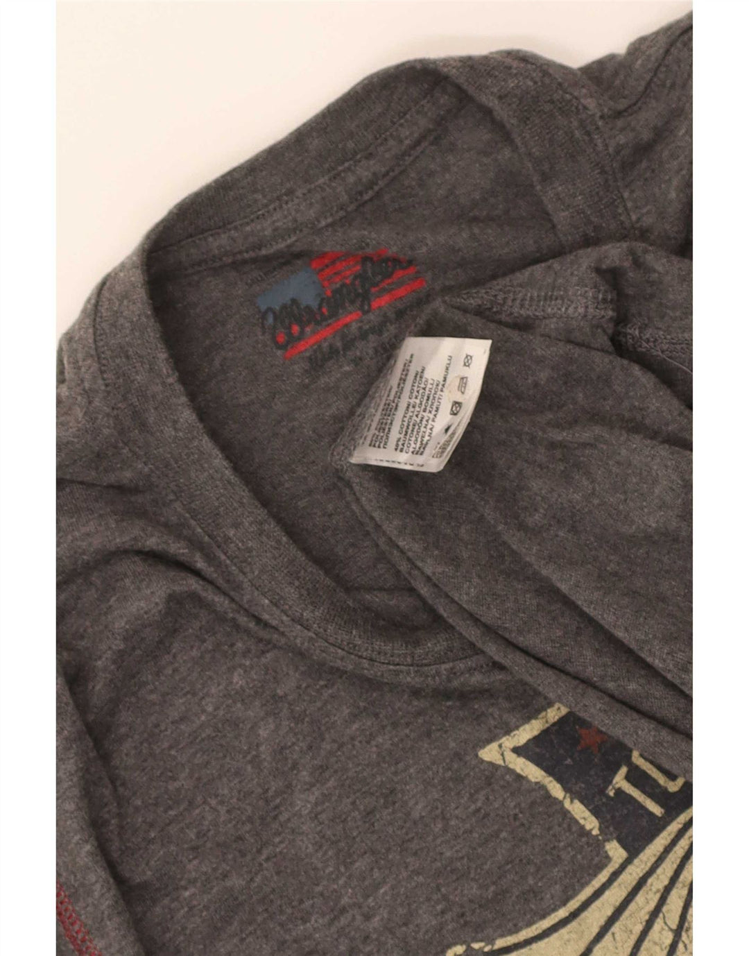 Wrangler Herren-T-Shirt mit Grafik, XL, grau, Polyester
