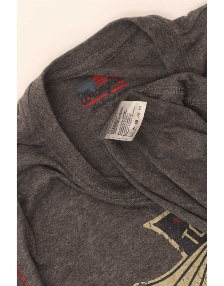 Wrangler Herren-T-Shirt mit Grafik, XL, grau, Polyester