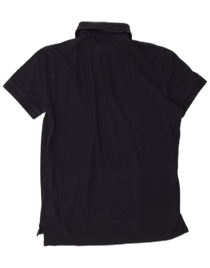 Tommy Hilfiger Herren-Poloshirt mit normaler Passform, mittelmarineblaue Baumwolle