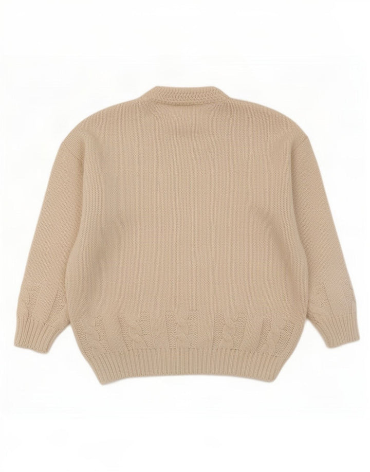 Vintage Herren Rollkragenpullover Pullover Große weiße Wolle