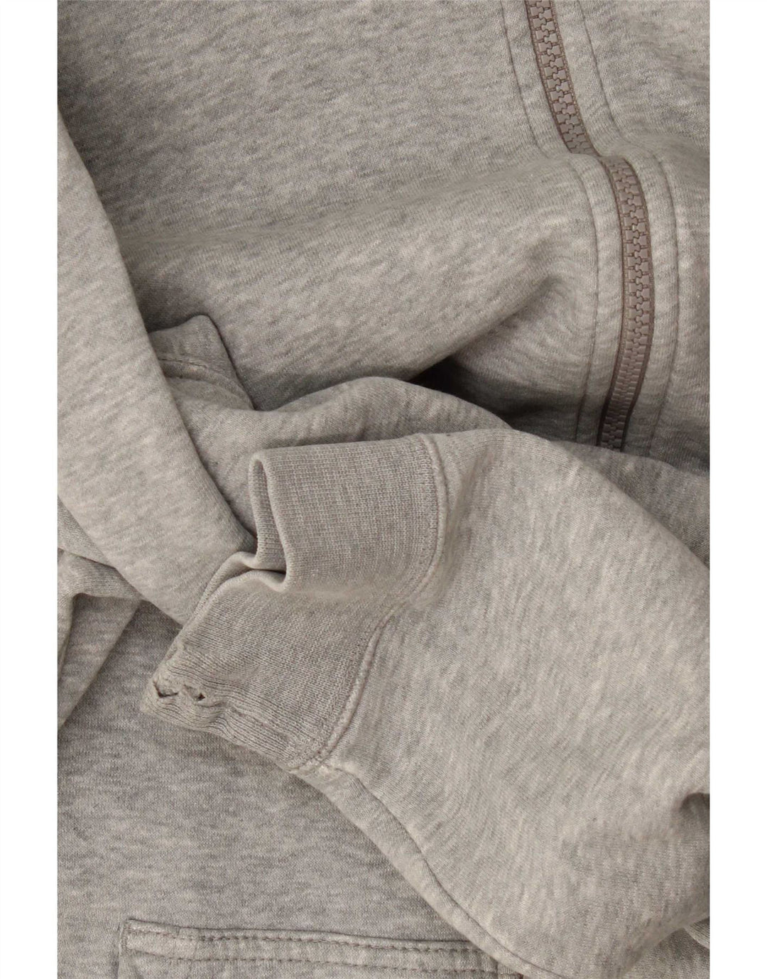 Nike Herren-Kapuzenpullover mit Reißverschluss, mittelgraue Baumwolle