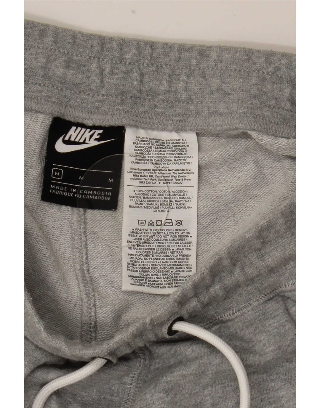 Nike Herren-Sportshorts mit Grafik, mittelgrau gefleckte Baumwolle