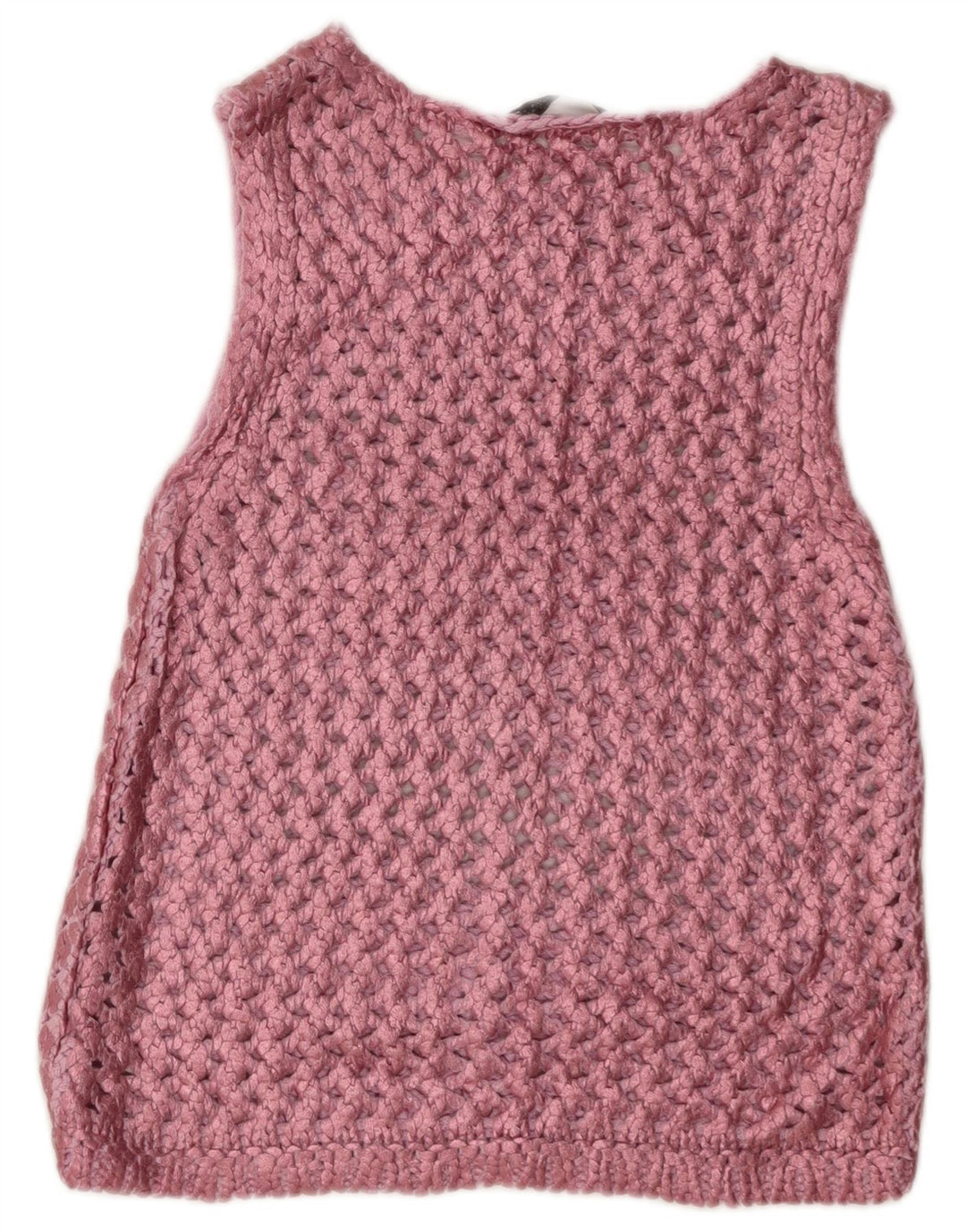 Ärmelloses Häkelblusenoberteil von Zara für Damen, Gr. 8, klein, Rosa