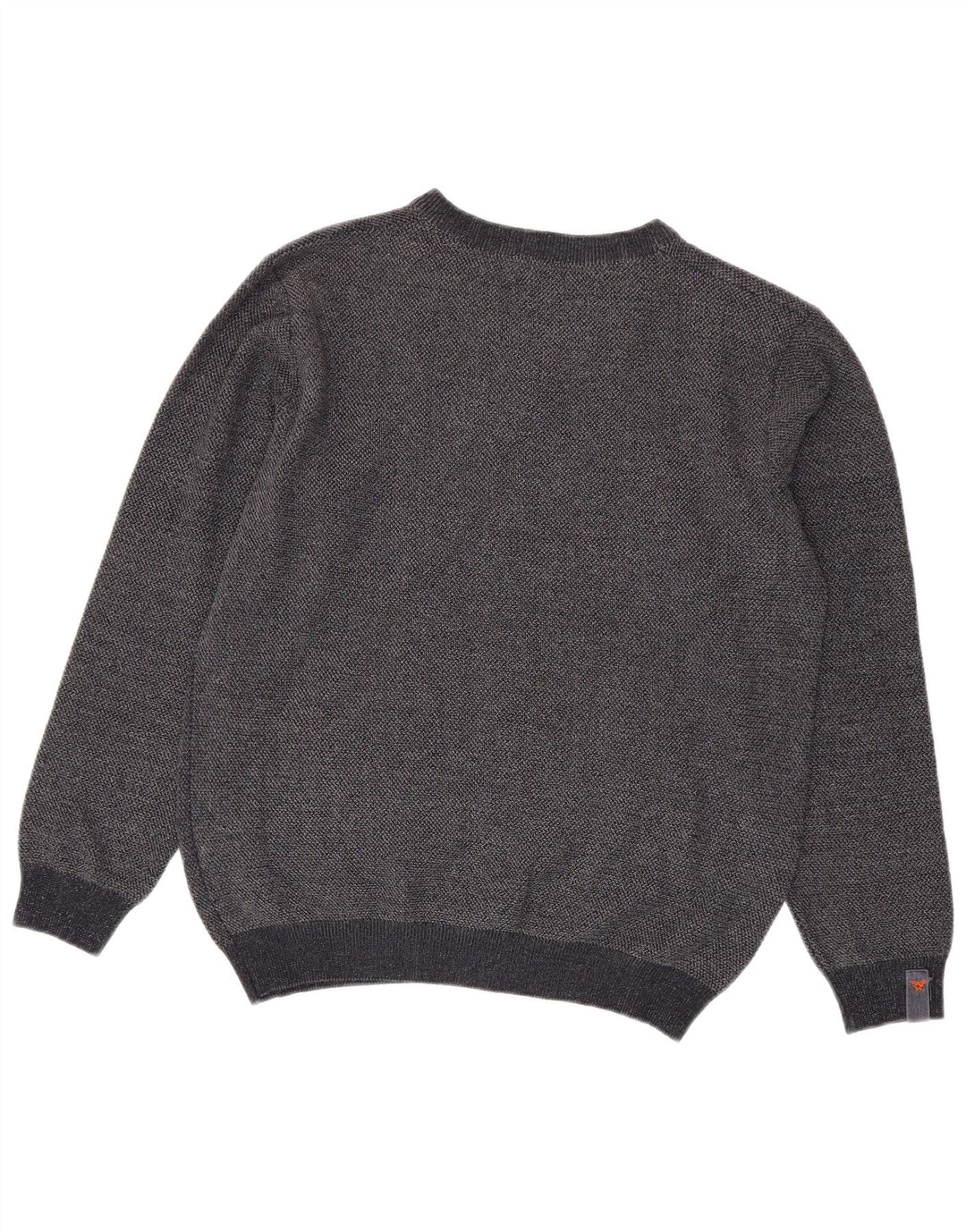 Avirex Herren-Pullover mit V-Ausschnitt, groß, graue Viskose