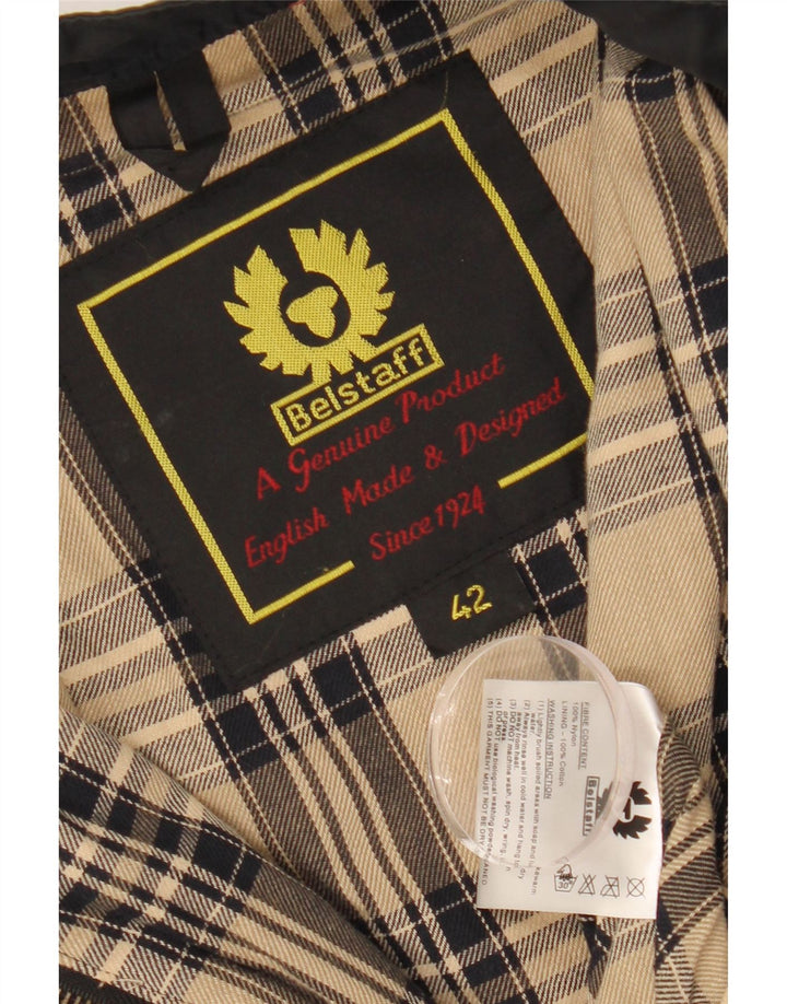 Belstaff Damen Racer Jacke IT 42 Medium Marineblau Nylon