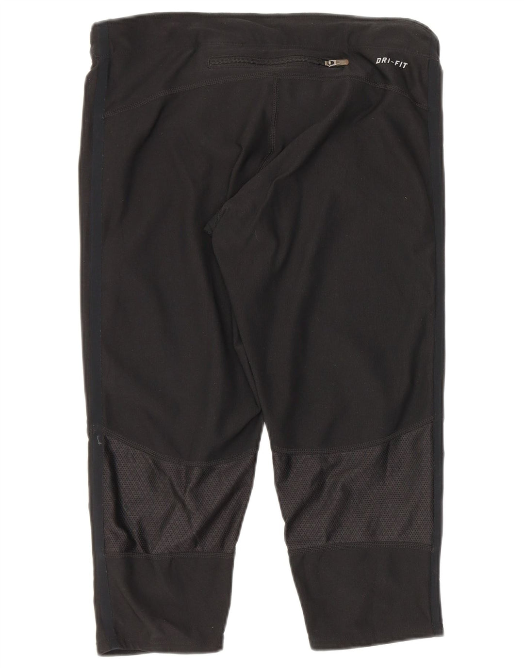 Nike Capri-Leggings für Damen, UK 8, Größe S, schwarz gepunktetes Polyester