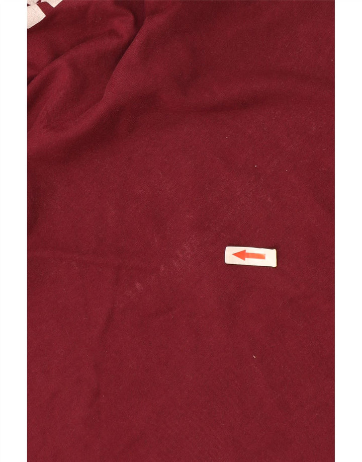 Converse Herren T-Shirt mit Grafik, groß, Burgunderrot, Baumwolle