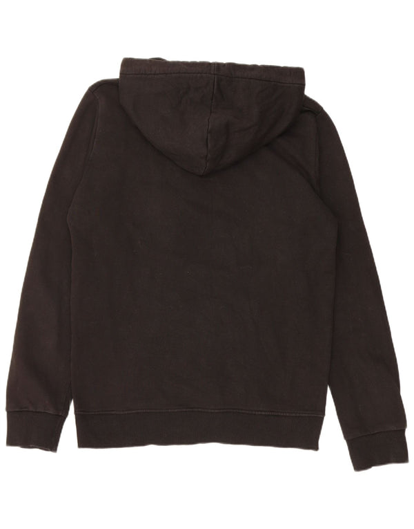 STARTER Womens Graphic Hoodie Jumper UK 16 Large Black Cotton