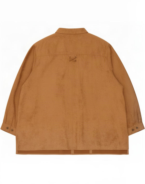 Ulla Popken Damen Loose Fit Overshirt Hemdbluse UK 32/34 6XL Beige