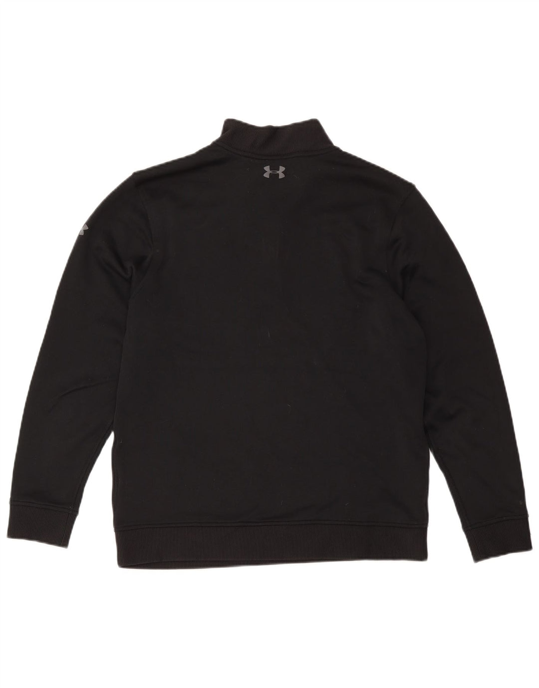 Under Armour Herren-Sweatshirt mit Reißverschluss am Hals, Mittelschwarzes Polyester