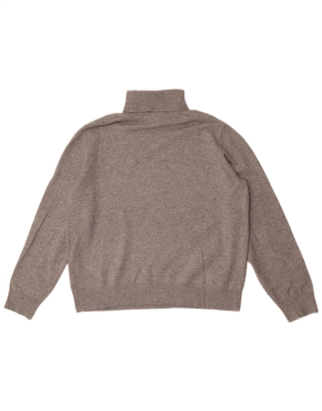 Marks & Spencer Herren-Rollkragenpullover aus mittelgrauem Polyester