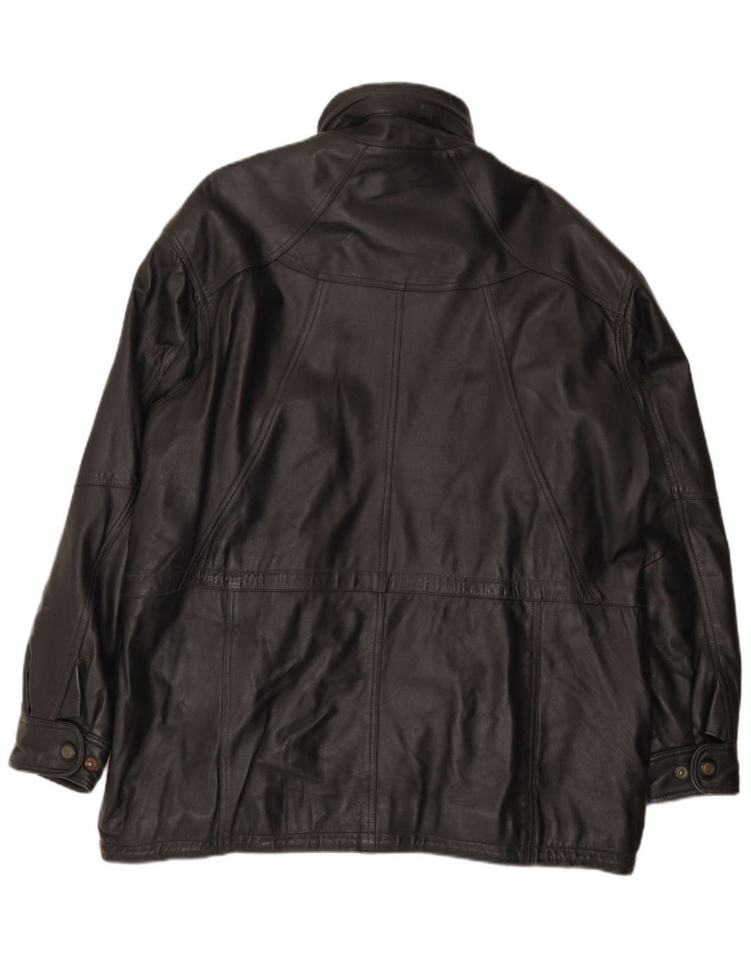 Shelter Bay Herren Ledermantel UK 42 XL Schwarz