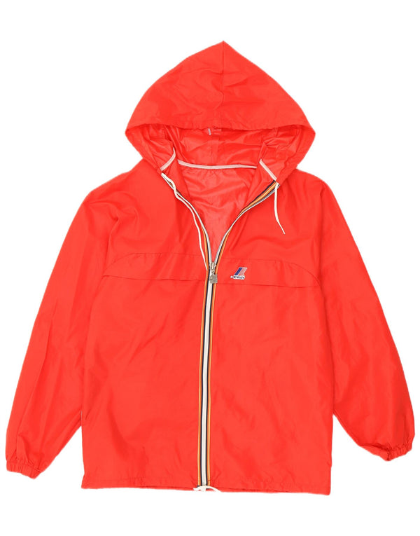 K-Way Damen-Regenjacke mit Kapuze, UK 14, mittelrot